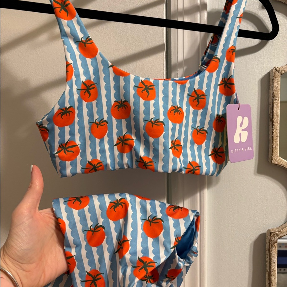 Tomato Print Bikini
